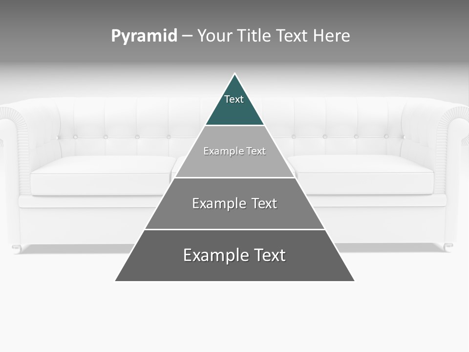 Vintage Blueprints Sofa PowerPoint Template