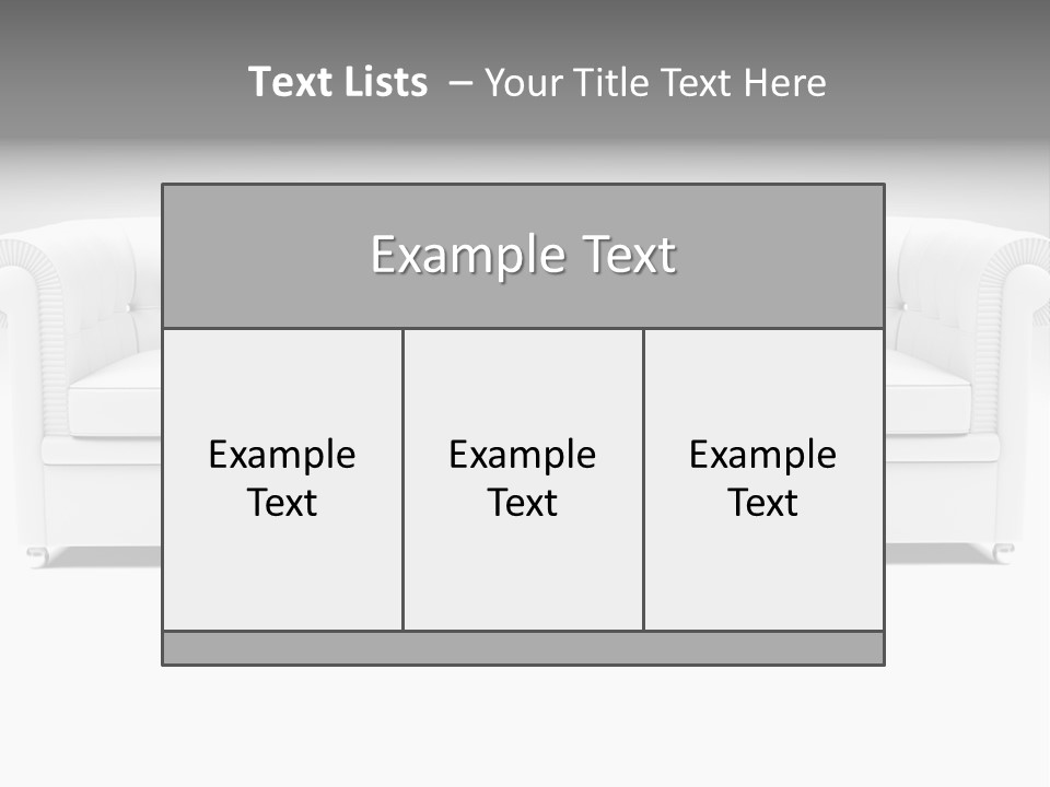 Vintage Blueprints Sofa PowerPoint Template
