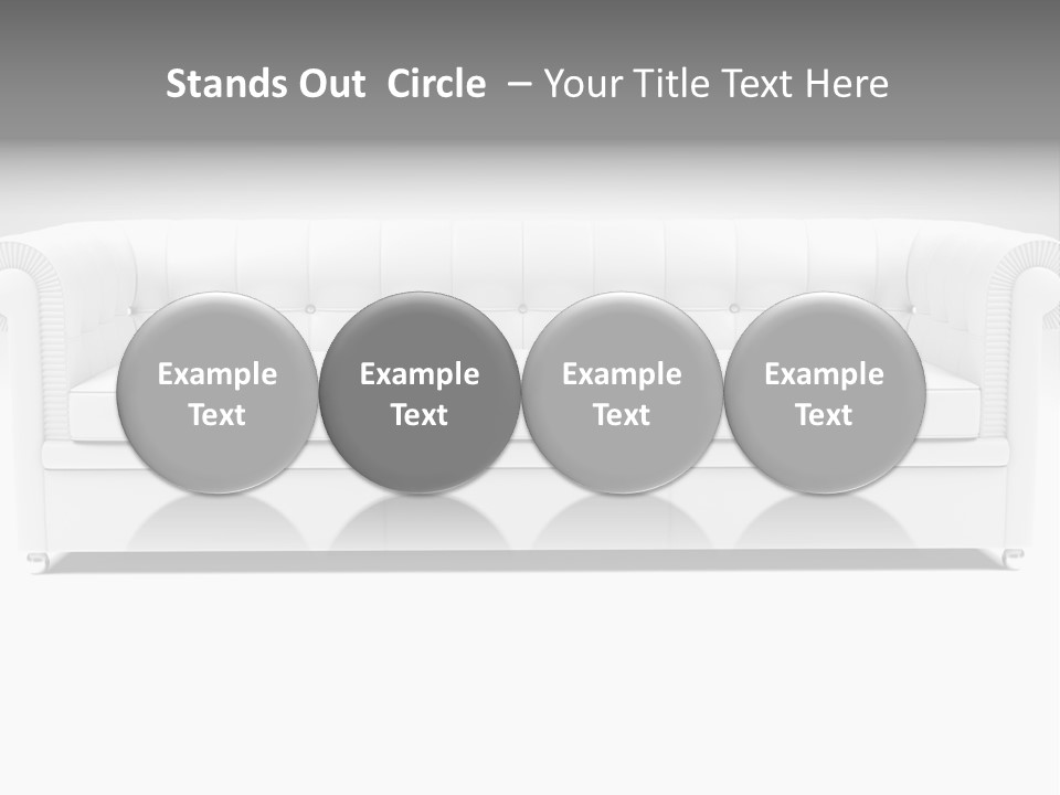 Vintage Blueprints Sofa PowerPoint Template