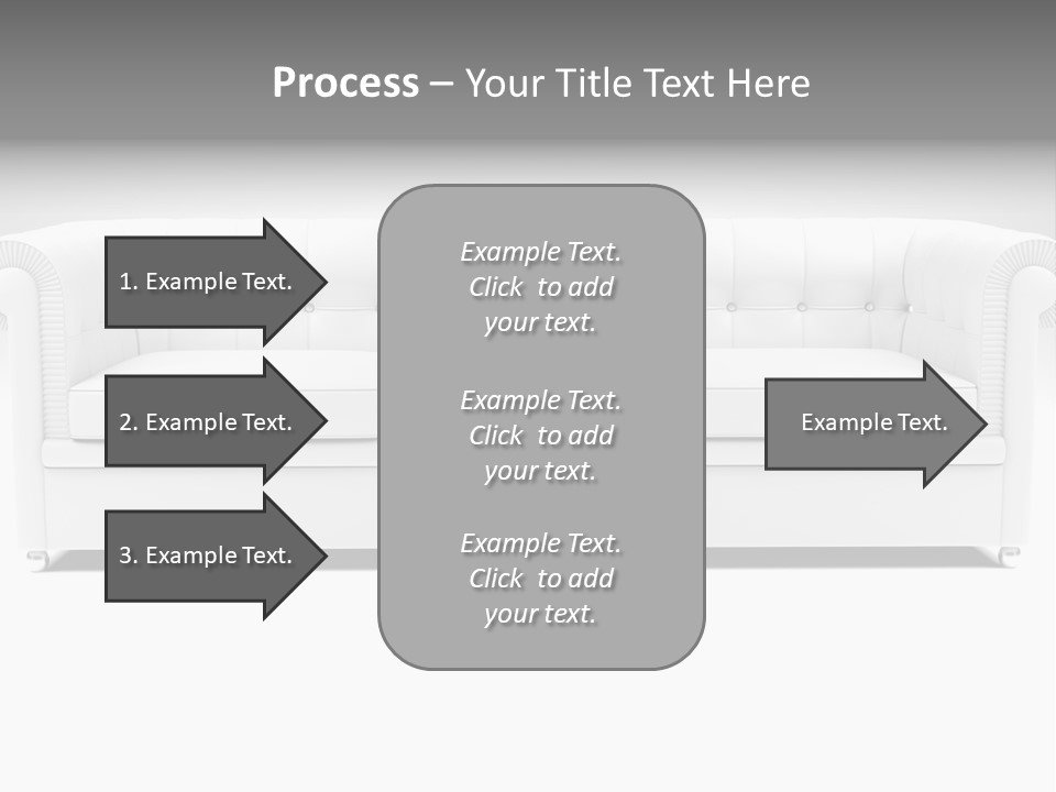 Vintage Blueprints Sofa PowerPoint Template