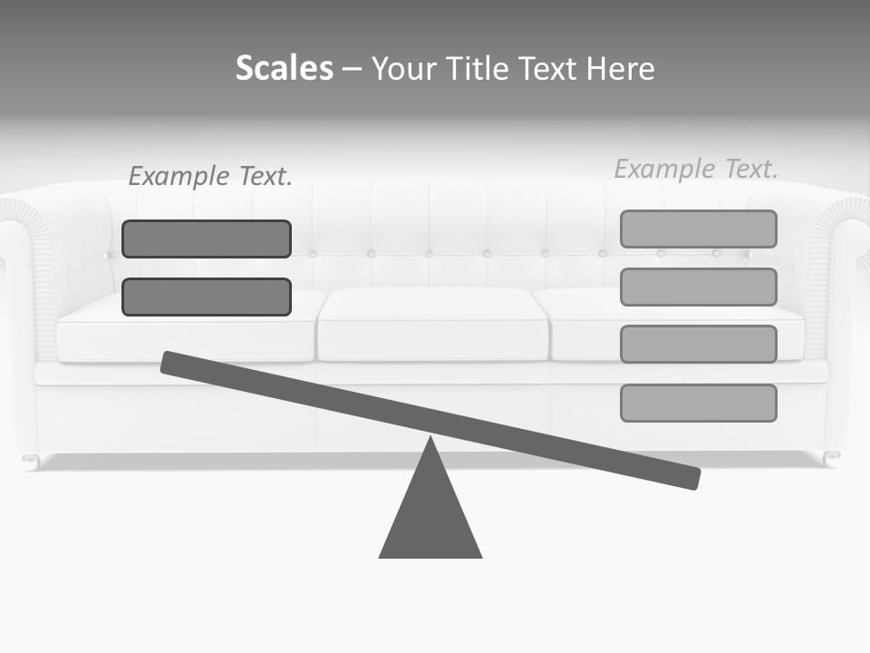 Vintage Blueprints Sofa PowerPoint Template