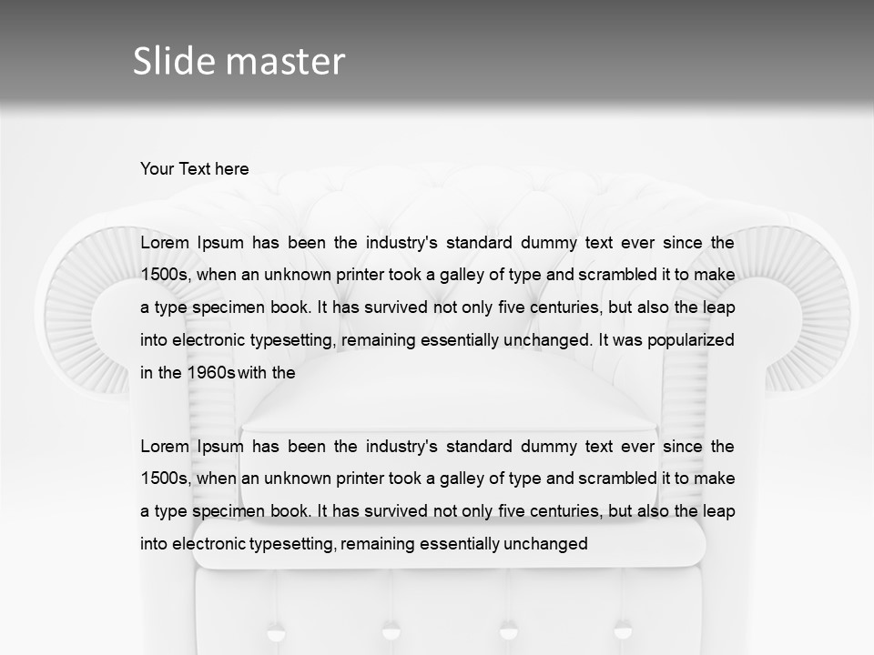 Abstract Armchair Build PowerPoint Template