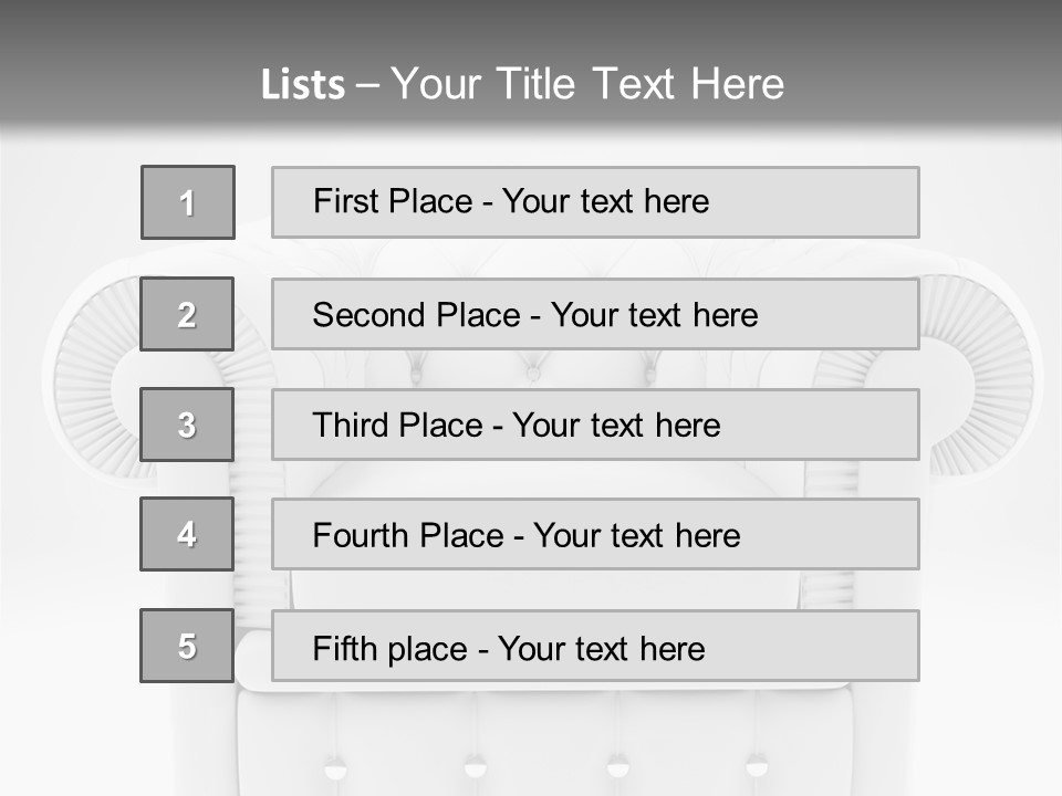 Abstract Armchair Build PowerPoint Template