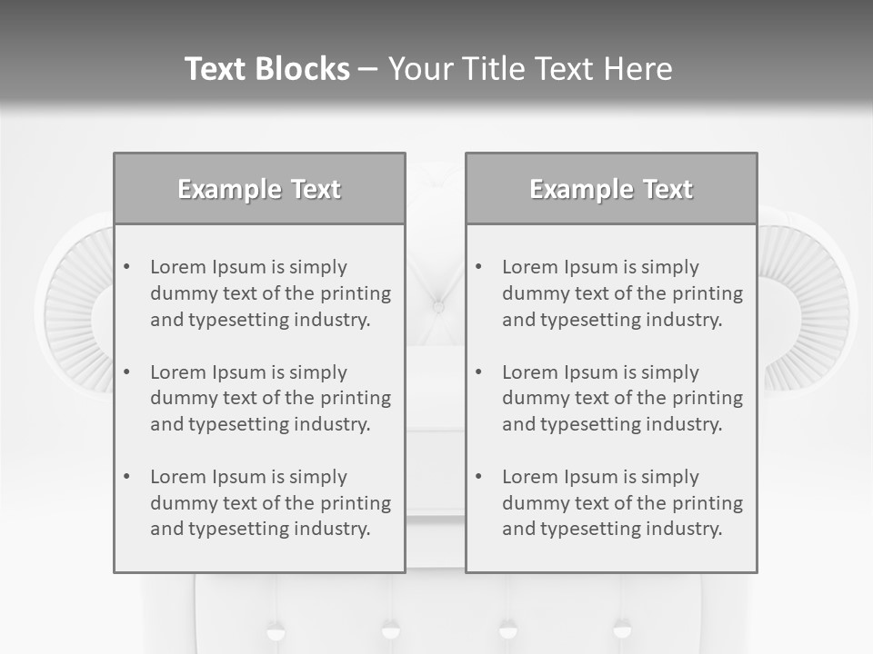 Abstract Armchair Build PowerPoint Template