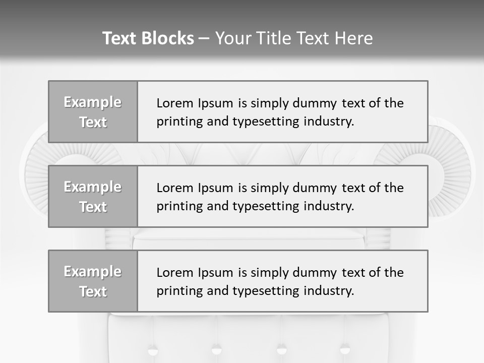 Abstract Armchair Build PowerPoint Template