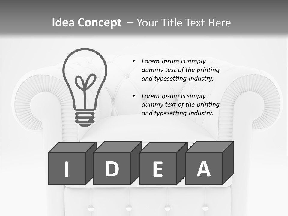 Abstract Armchair Build PowerPoint Template
