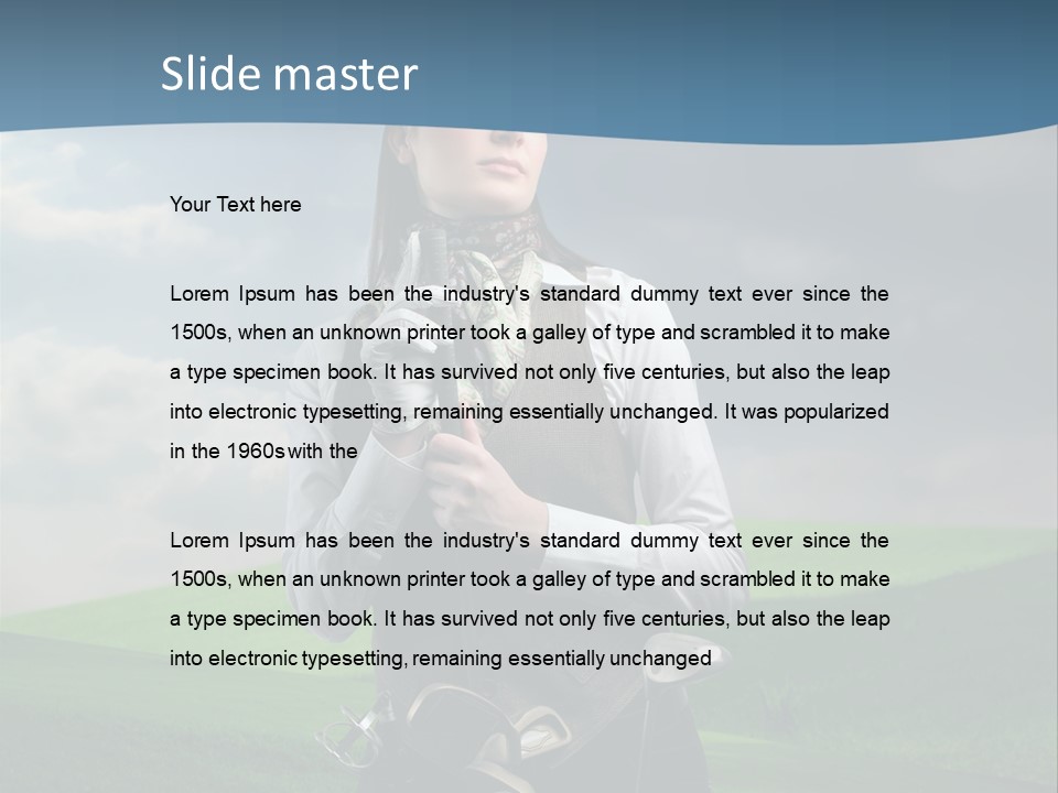 Pretty Sport Female PowerPoint Template