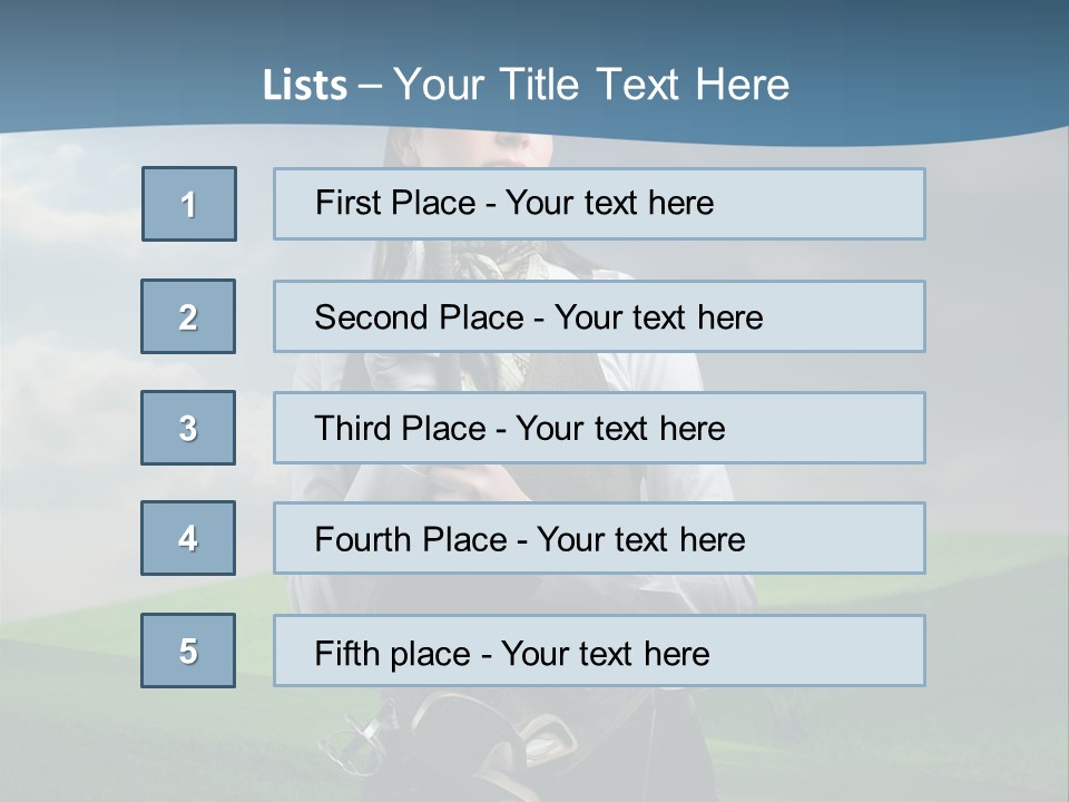 Pretty Sport Female PowerPoint Template