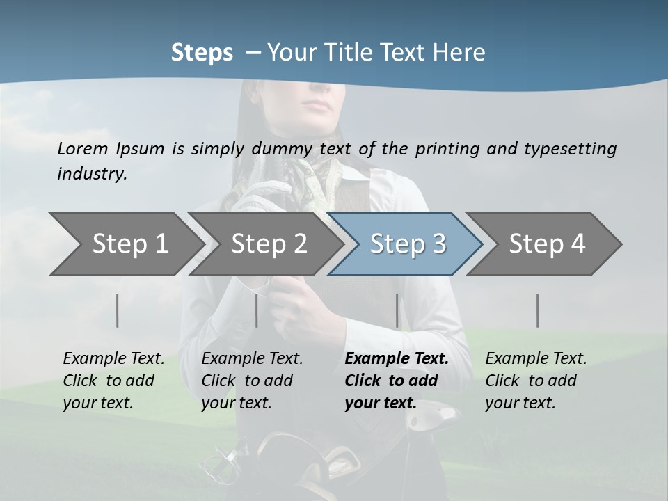 Pretty Sport Female PowerPoint Template