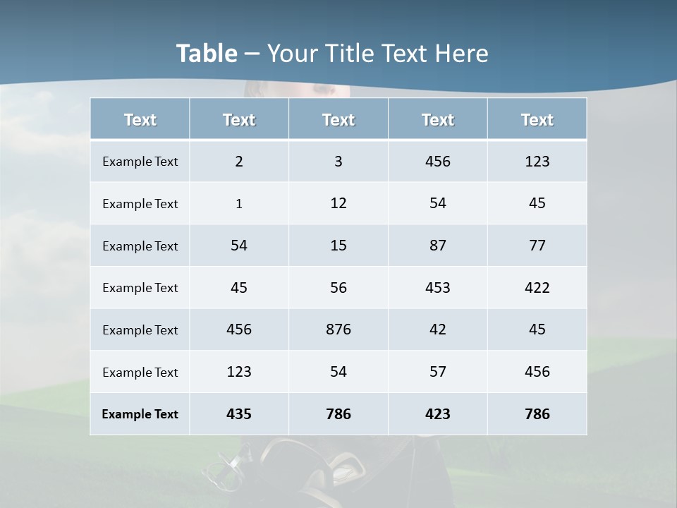 Pretty Sport Female PowerPoint Template