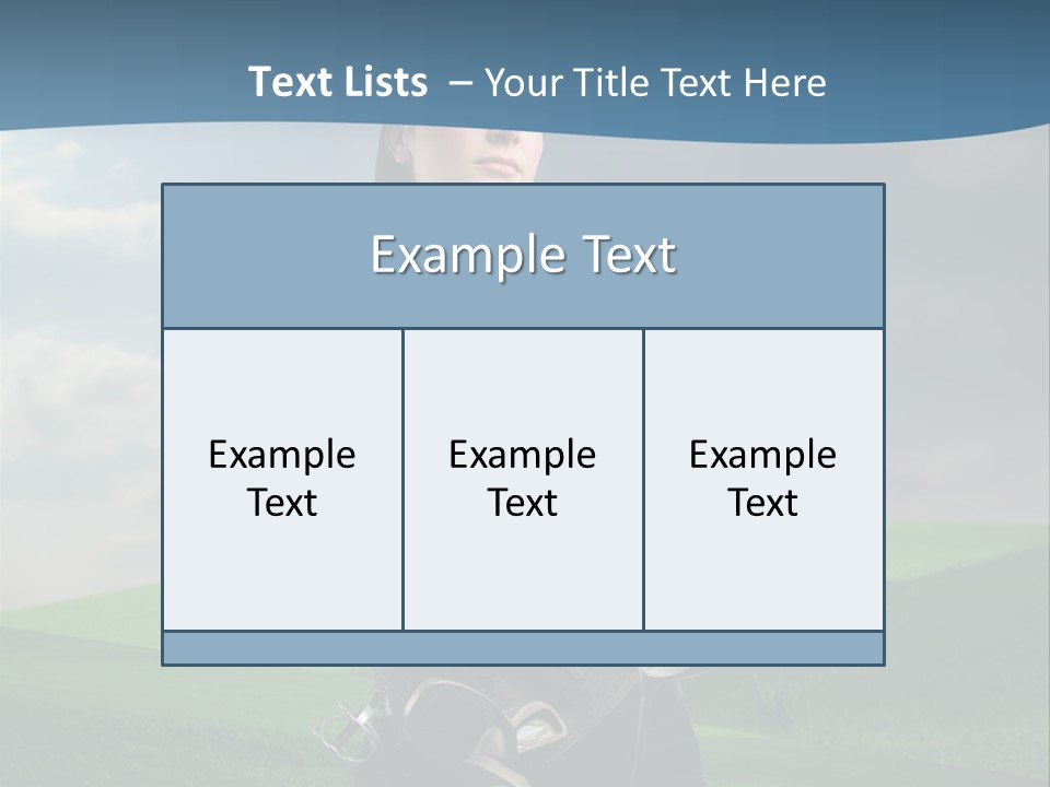 Pretty Sport Female PowerPoint Template