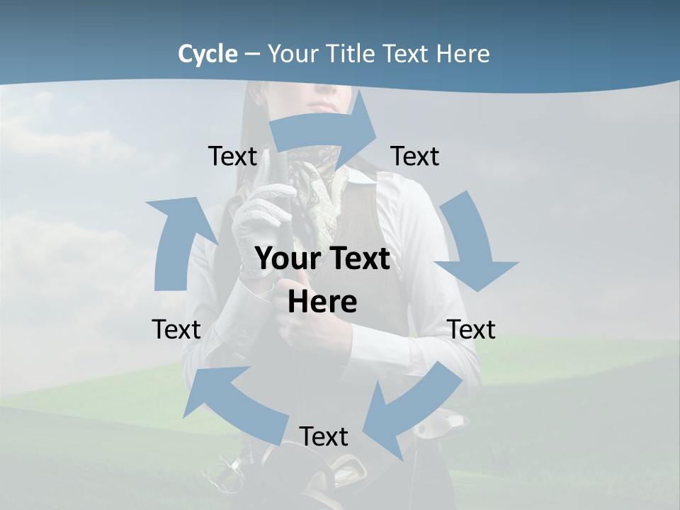 Pretty Sport Female PowerPoint Template