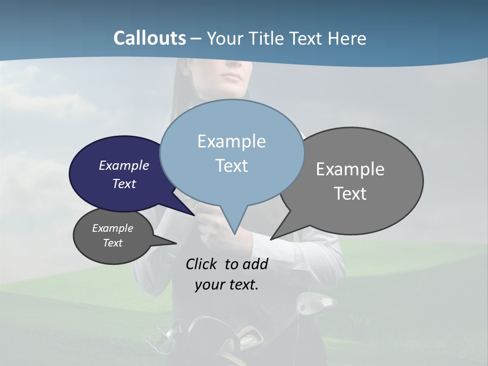 Pretty Sport Female PowerPoint Template