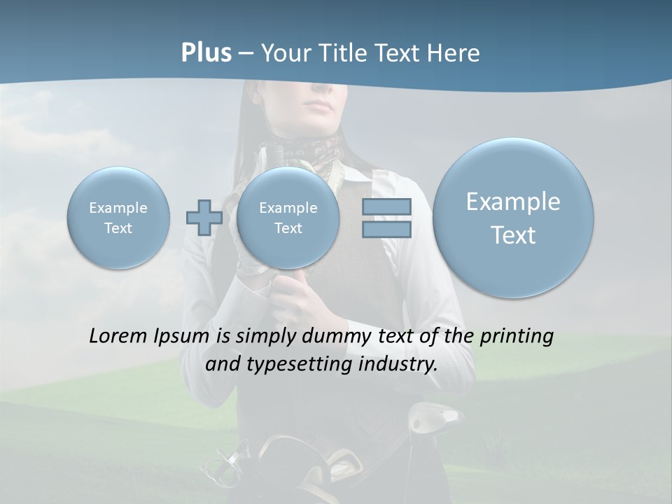 Pretty Sport Female PowerPoint Template