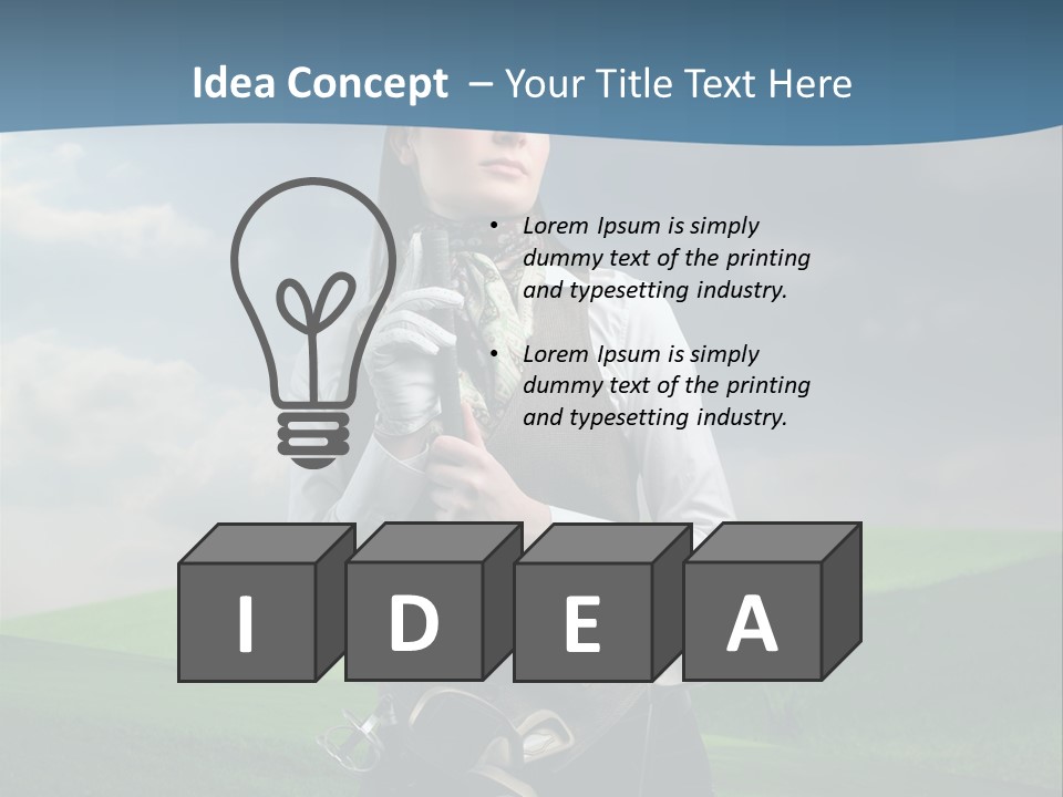 Pretty Sport Female PowerPoint Template