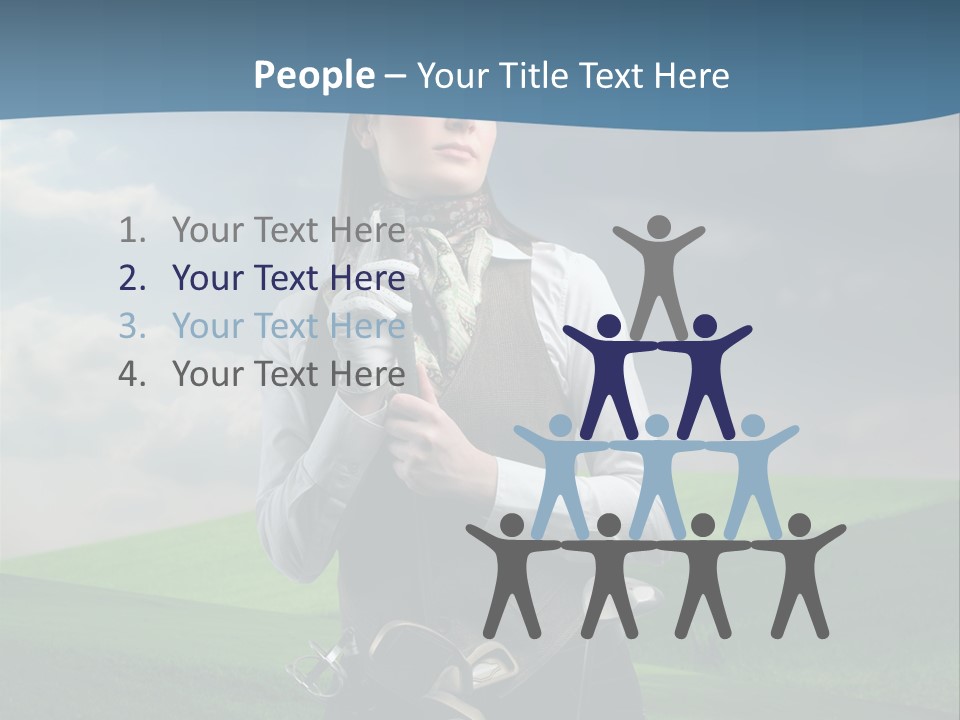 Pretty Sport Female PowerPoint Template