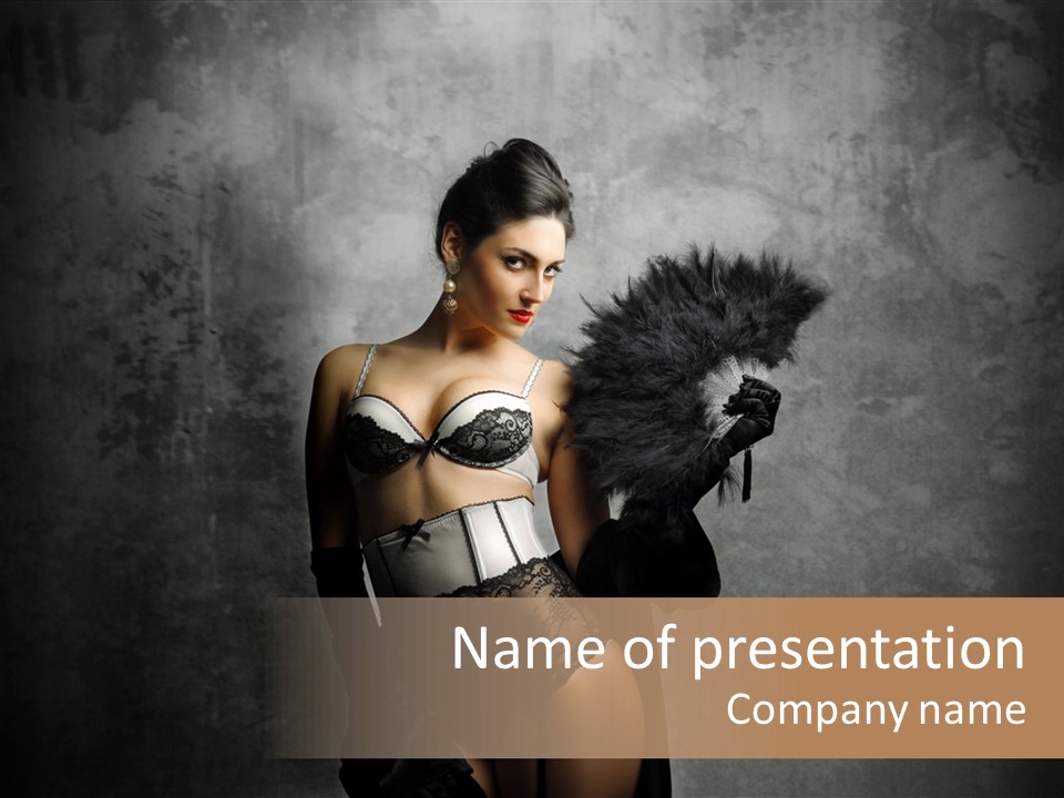 Fashion Lingerie Undress PowerPoint Template