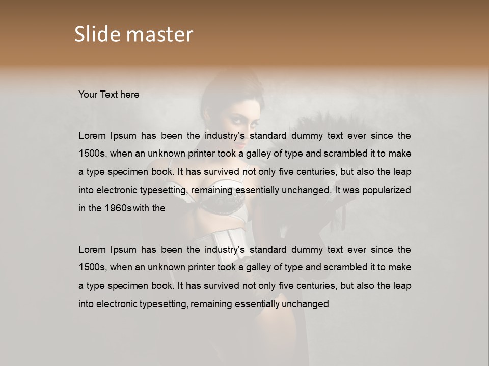 Fashion Lingerie Undress PowerPoint Template