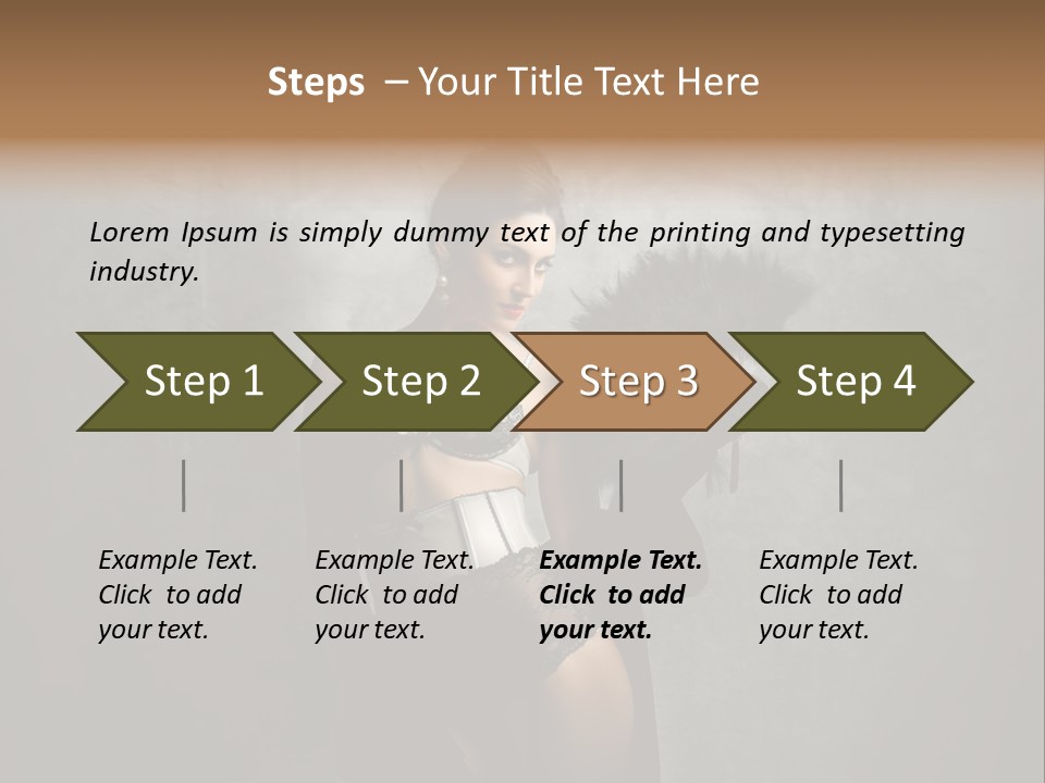 Fashion Lingerie Undress PowerPoint Template