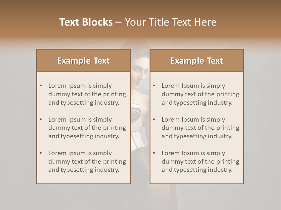 Fashion Lingerie Undress PowerPoint Template