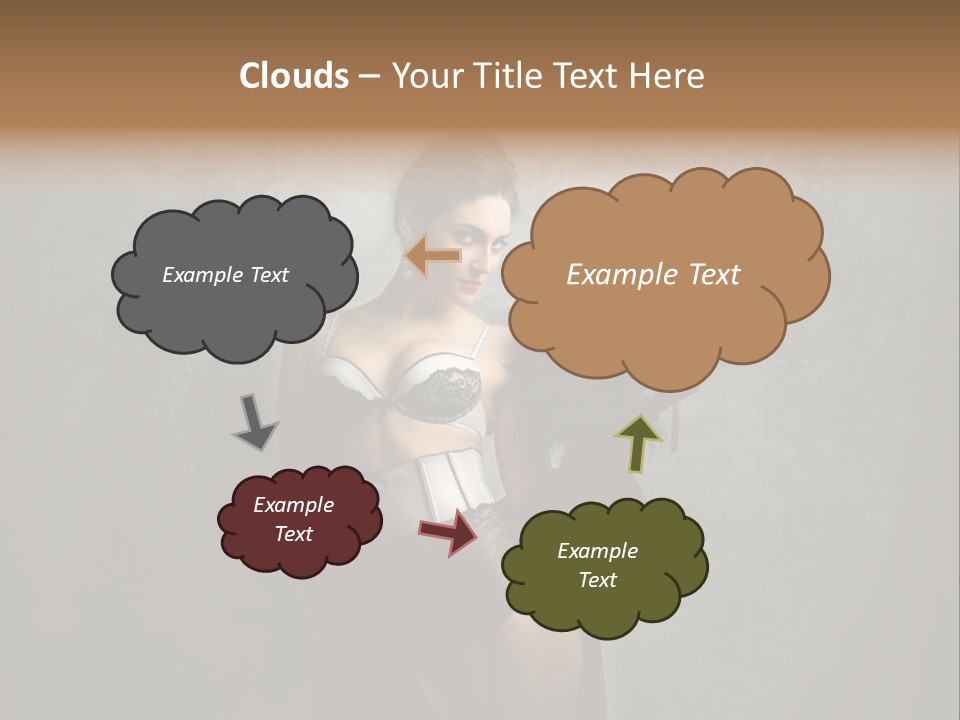 Fashion Lingerie Undress PowerPoint Template