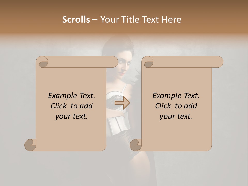 Fashion Lingerie Undress PowerPoint Template