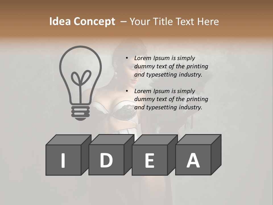 Fashion Lingerie Undress PowerPoint Template