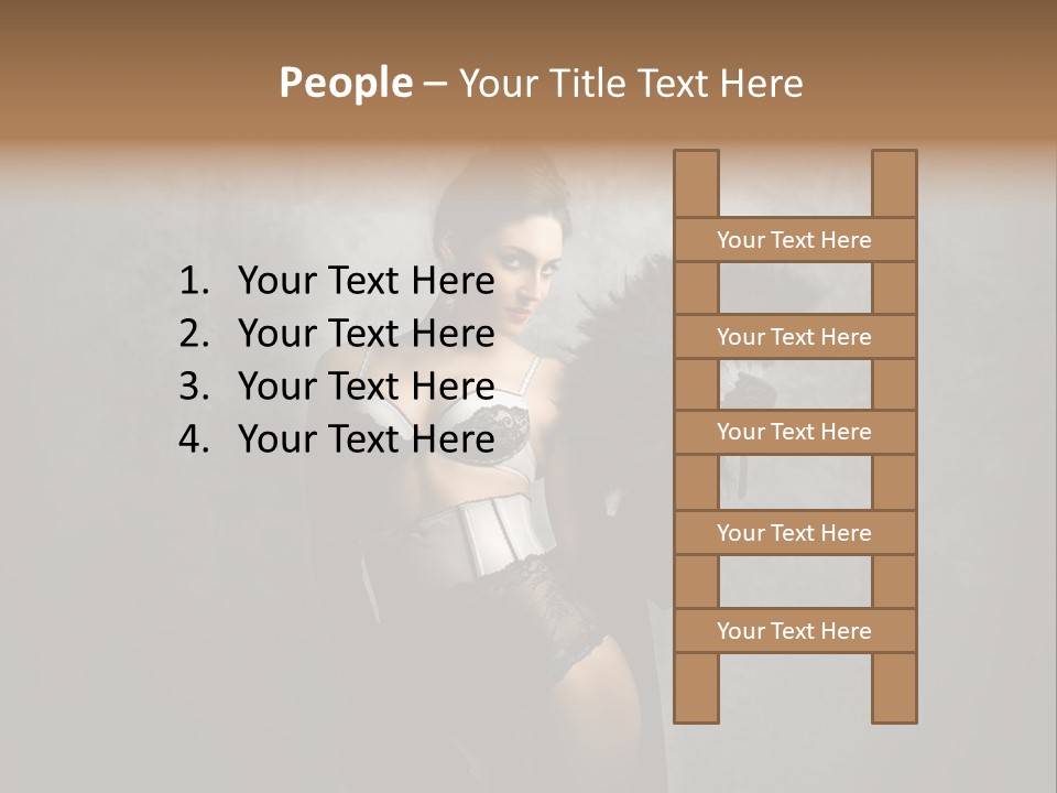 Fashion Lingerie Undress PowerPoint Template