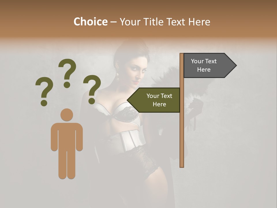 Fashion Lingerie Undress PowerPoint Template