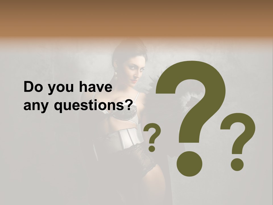 Fashion Lingerie Undress PowerPoint Template