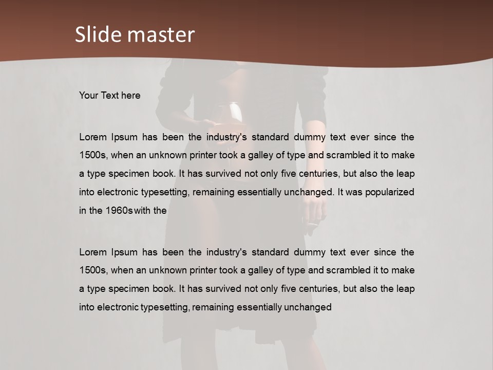 Wine Background Heels PowerPoint Template