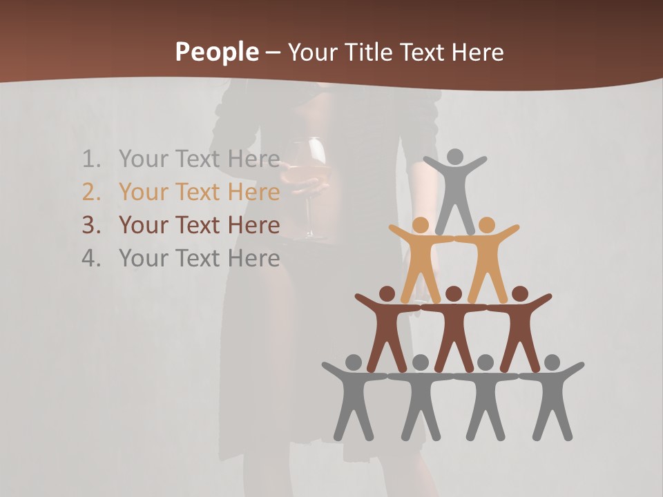 Wine Background Heels PowerPoint Template