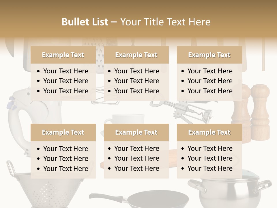 Culinary Set Pan PowerPoint Template