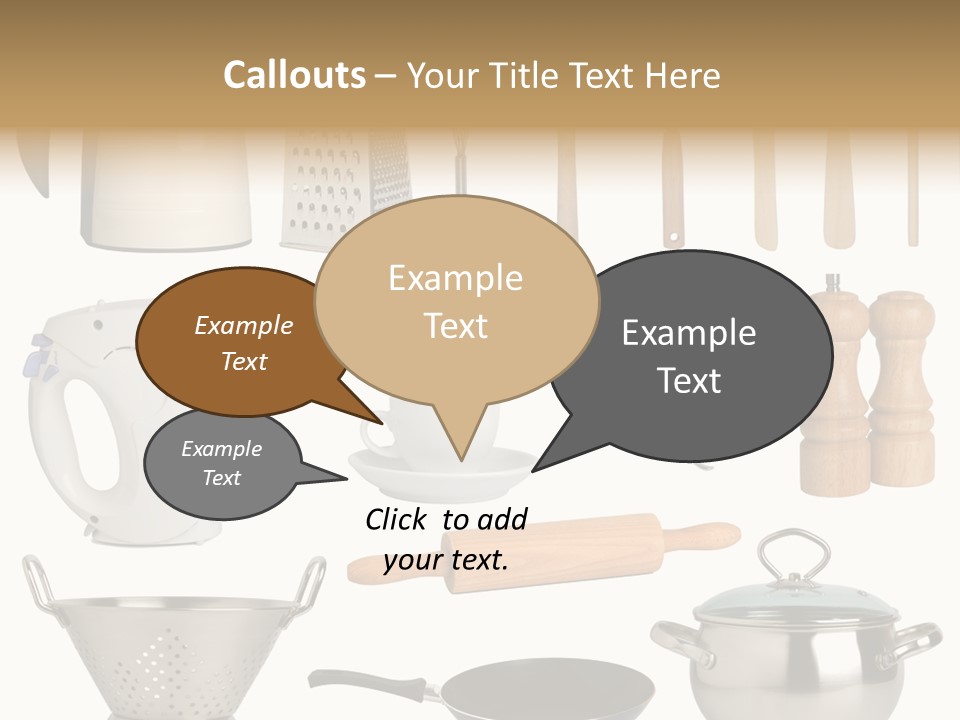 Culinary Set Pan PowerPoint Template
