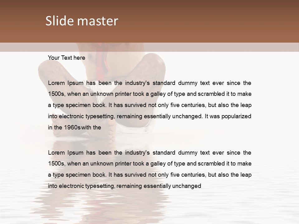 Cartoon Heaven Wing PowerPoint Template