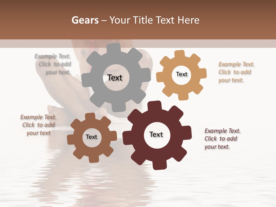 Cartoon Heaven Wing PowerPoint Template