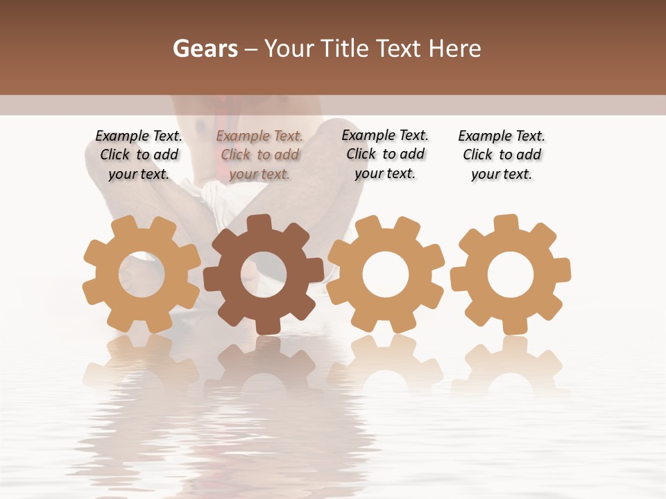 Cartoon Heaven Wing PowerPoint Template