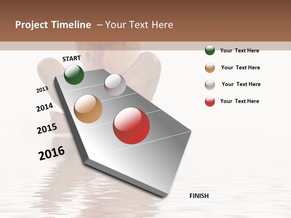 Cartoon Heaven Wing PowerPoint Template