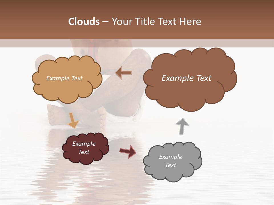 Cartoon Heaven Wing PowerPoint Template