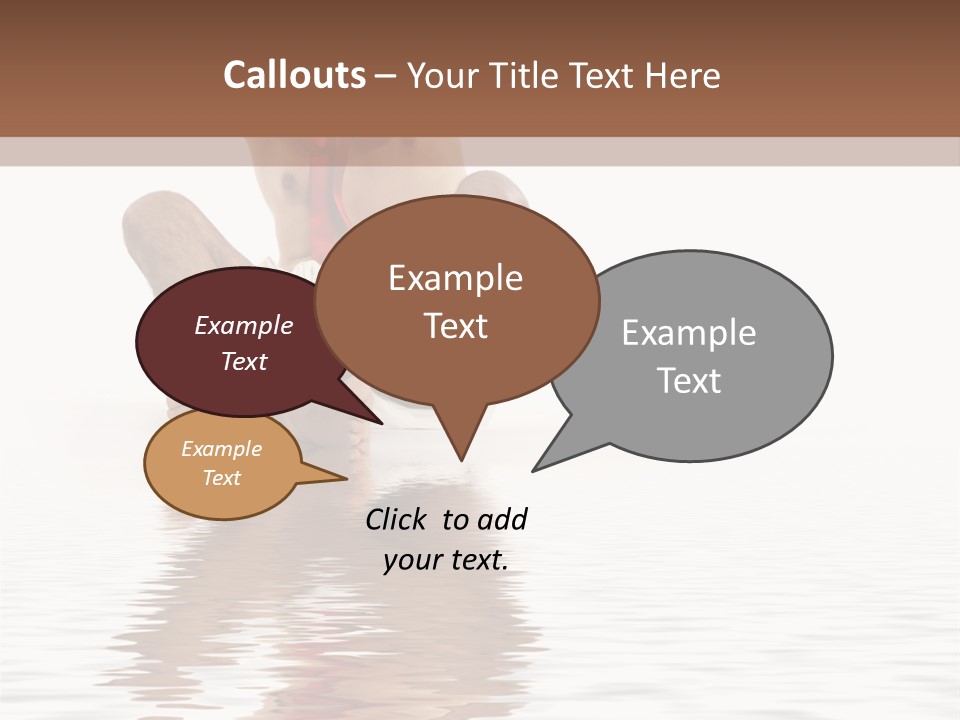 Cartoon Heaven Wing PowerPoint Template