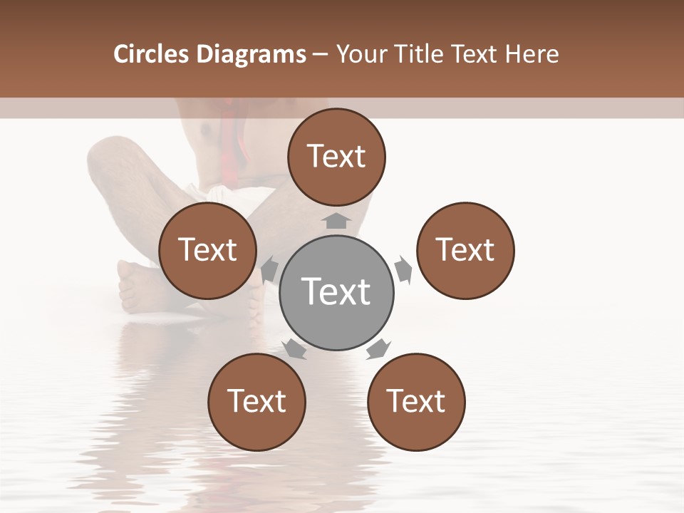 Cartoon Heaven Wing PowerPoint Template