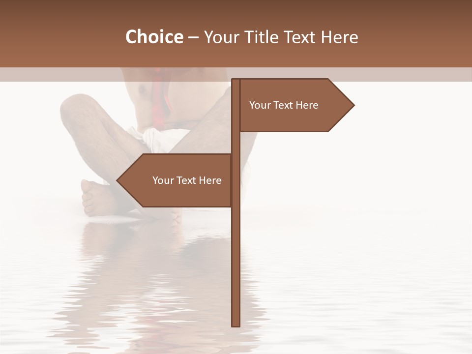 Cartoon Heaven Wing PowerPoint Template
