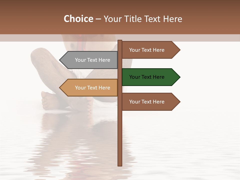 Cartoon Heaven Wing PowerPoint Template