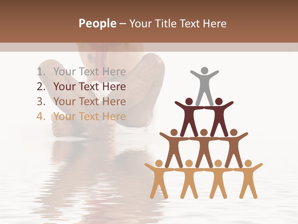 Cartoon Heaven Wing PowerPoint Template