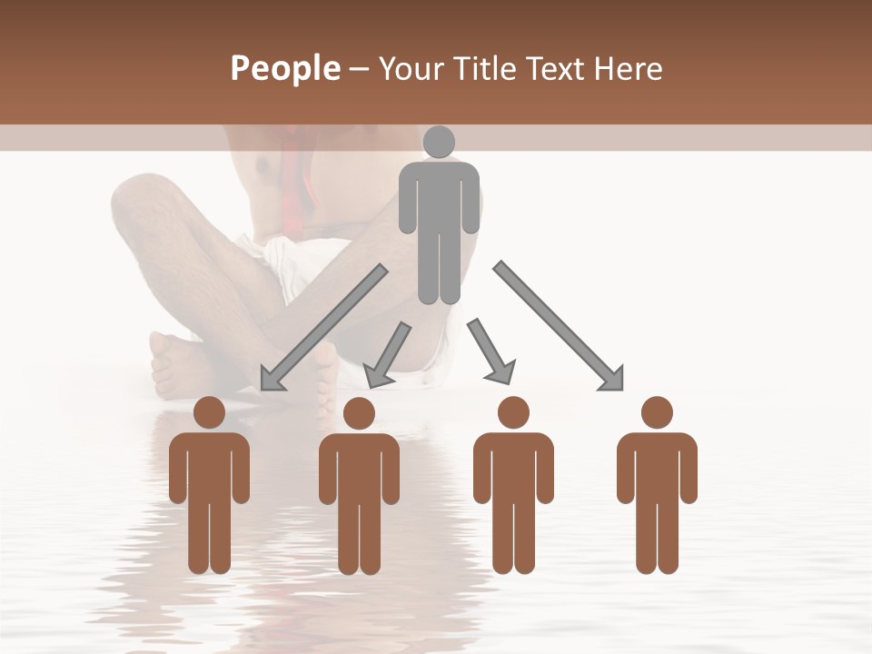 Cartoon Heaven Wing PowerPoint Template