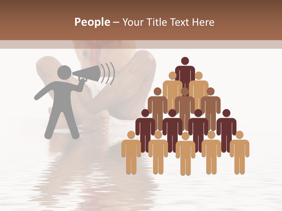 Cartoon Heaven Wing PowerPoint Template