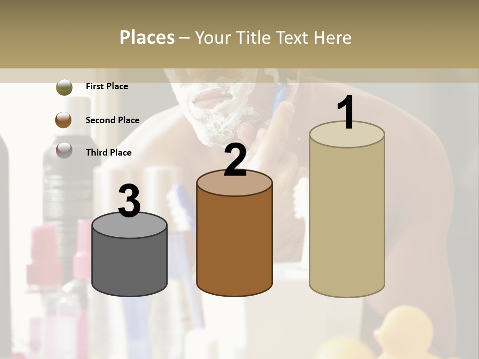 Rubber Photography Caucasian PowerPoint Template