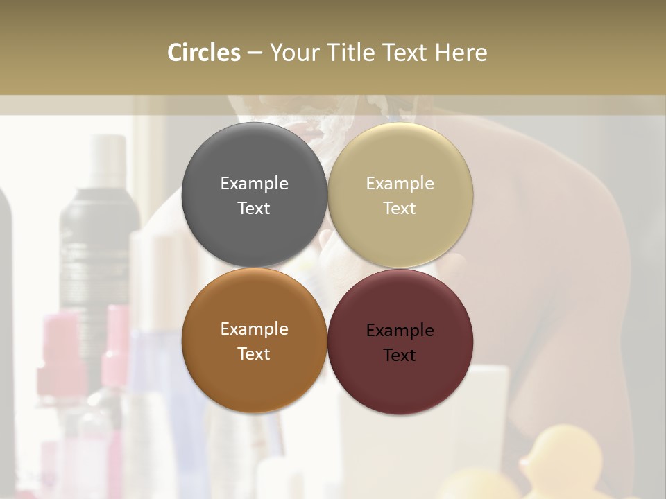 Rubber Photography Caucasian PowerPoint Template