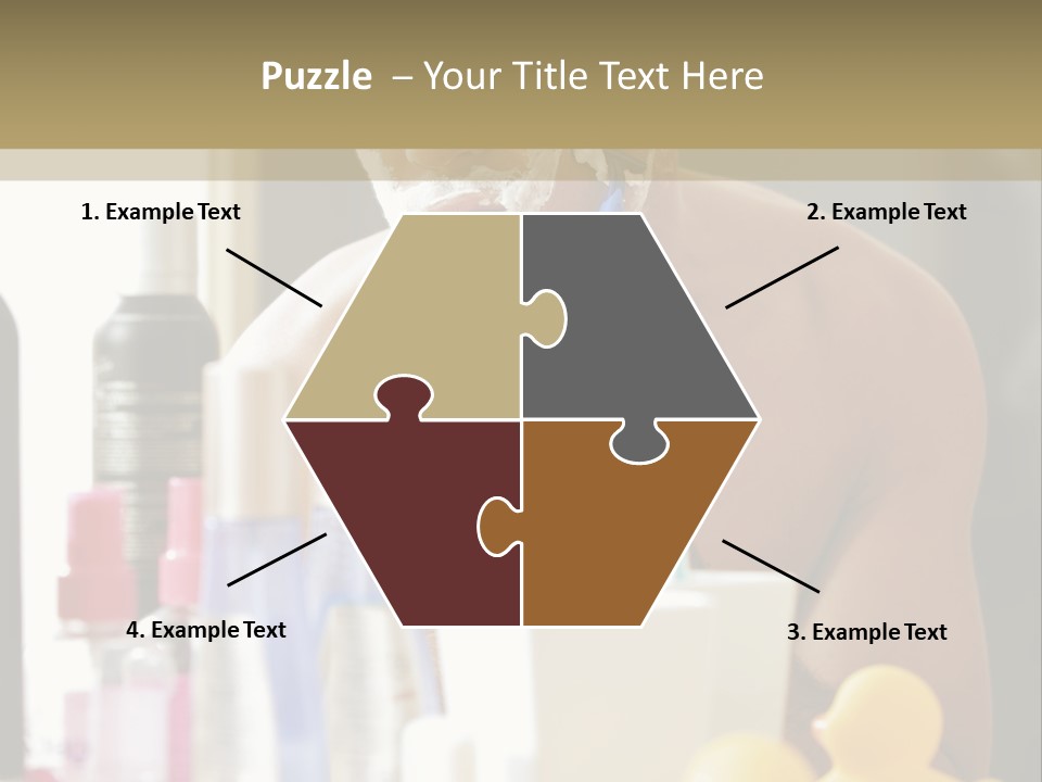 Rubber Photography Caucasian PowerPoint Template