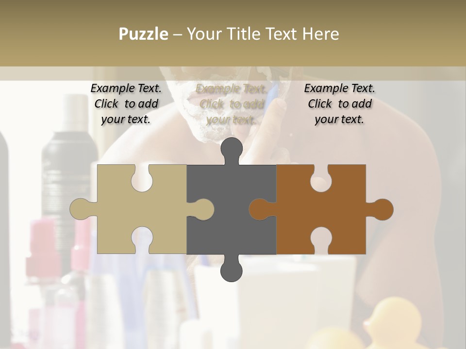 Rubber Photography Caucasian PowerPoint Template